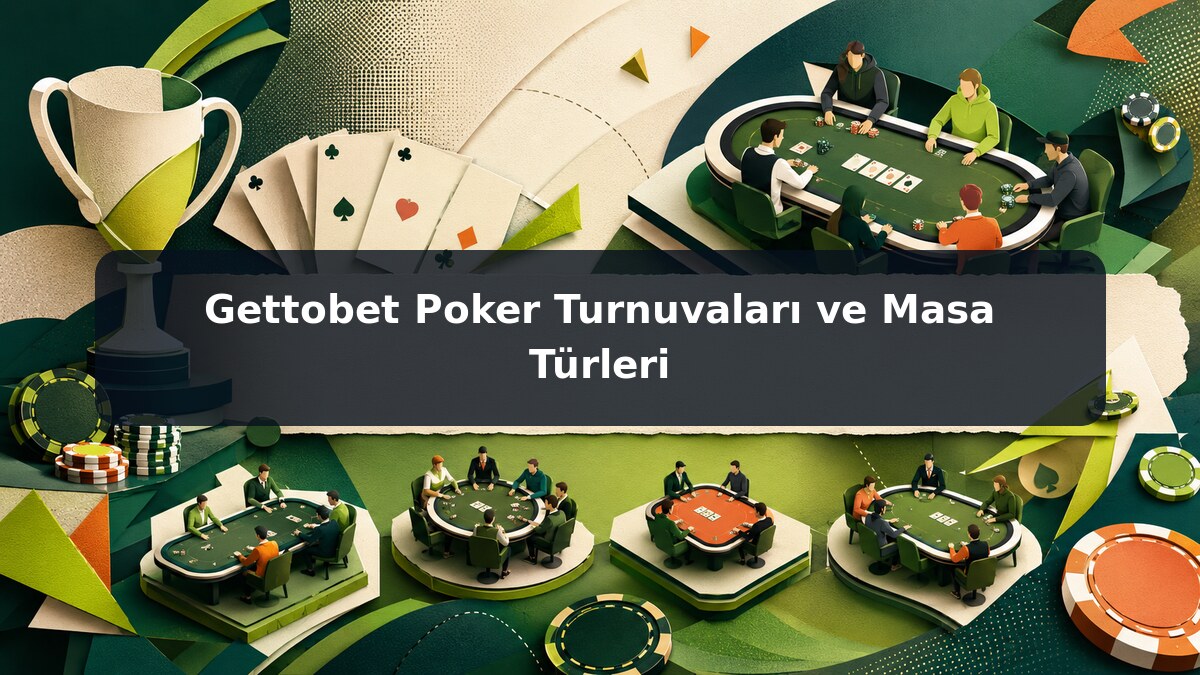 Gettobet Poker Turnuvaları ve Masa Türleri görsel rehberi